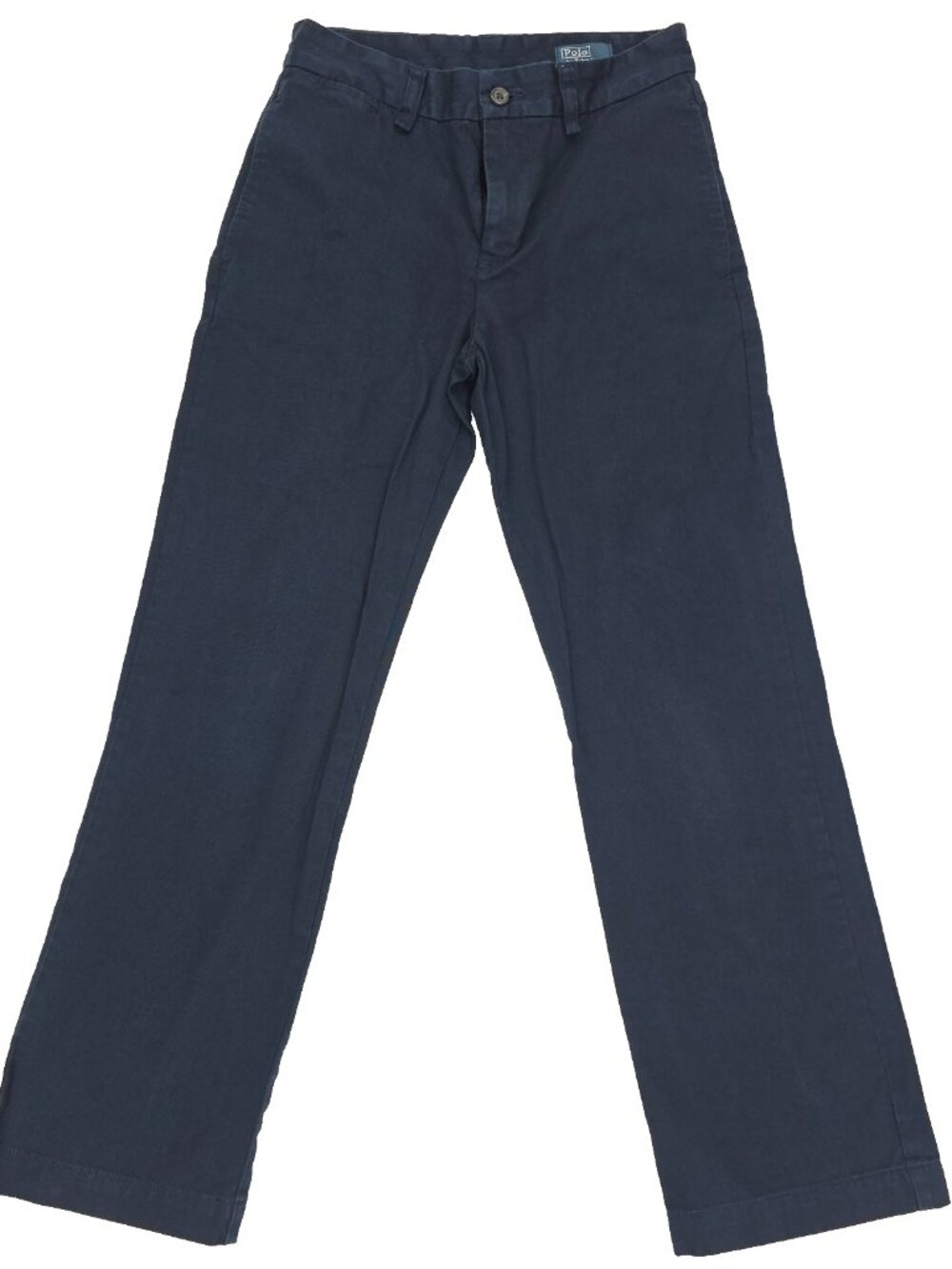 Vintage Polo Ralph Lauren Chino Pants Boys Youth 12 Navy Blue Cotton Solid Vtg